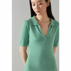 LK Bennett Julie Green Wool Organic Cotton Knitted Dress 8 LK Bennett Julie Green Wool Organic Cotton Knitted Dress -LK Bennett Shop unnamed file 1006