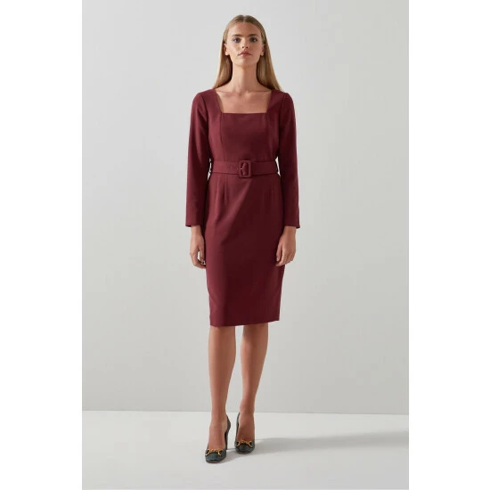 unnamed-file-1014.jpg LK Bennett Carrington Red Recycled Polyester Blend Square Neck Dress -LK Bennett Shop unnamed file 1014