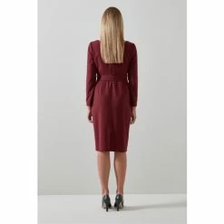 LK Bennett Carrington Red Recycled Polyester Blend Square Neck Dress 2 LK Bennett Carrington Red Recycled Polyester Blend Square Neck Dress -LK Bennett Shop unnamed file 1015