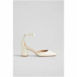 LK Bennett Darling White Patent Leather Pearl Buckle D'orsay Courts -LK Bennett Shop unnamed file 106