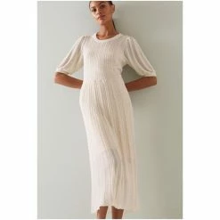 LK Bennett Cream Metallic Fibre Knitted Dress -LK Bennett Shop unnamed file 1061