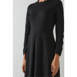 LK Bennett Womens Black Maria Jersey Fit And Flare Dress -LK Bennett Shop unnamed file 1086