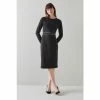 LK Bennett Eileen Black Jersey Shift Dress