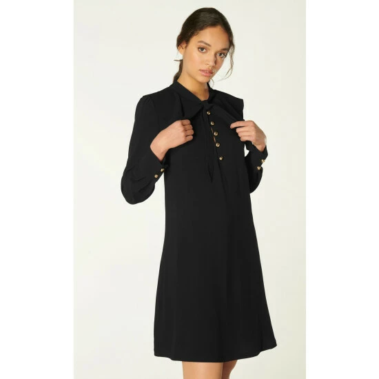 unnamed-file-1099.jpg LK Bennett Millie Fluid Crepe Black Dress With Frill Neckline -LK Bennett Shop unnamed file 1099