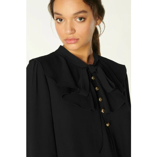 unnamed-file-1101.jpg LK Bennett Millie Fluid Crepe Black Dress With Frill Neckline -LK Bennett Shop unnamed file 1101