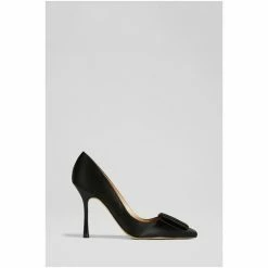 LK Bennett Agathe Black Satin Bow-Front Pointed Toe Courts -LK Bennett Shop unnamed file 111