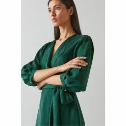 LK Bennett Green Dr Iris Fluid Cupro Dress -LK Bennett Shop unnamed file 1131