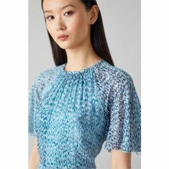 LK Bennett Blue Elowen Animal Print Midi Dress -LK Bennett Shop unnamed file 1137