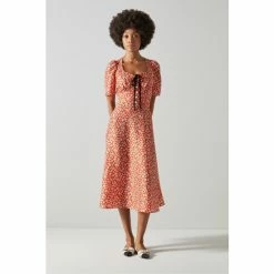 LK Bennett Julien Red Daisy Print Silk Dress -LK Bennett Shop unnamed file 1151