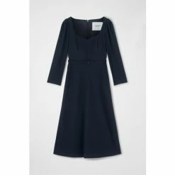 LK Bennett Katerina Crepe Belted Dress Blue -LK Bennett Shop unnamed file 1162