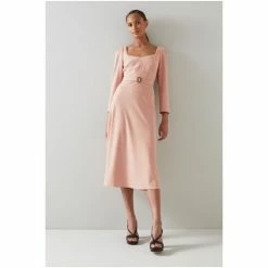 LK Bennett Katerina Crepe Belted Dress Blue -LK Bennett Shop unnamed file 1164