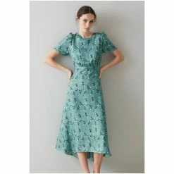 LK Bennett X Royal Ascot Boyd Silk Print Dress Blue -LK Bennett Shop unnamed file 1179