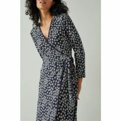 LK Bennett L.K.Bennett Blue Audrey Daisy Print Jersey Wrap Dress -LK Bennett Shop unnamed file 1204