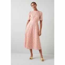LK Bennett Pink Honor Cotton Broderie Anglaise Summer Dress -LK Bennett Shop unnamed file 1209