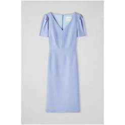 LK Bennett Blue Rebecca Lavender Crêpe Summer Shift Dress -LK Bennett Shop unnamed file 1240