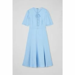 LK Bennett Montana Pale Blue Crepe Tea Dress -LK Bennett Shop unnamed file 1249