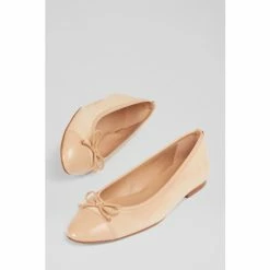 LK Bennett Kara Natural Suede And Patent Toe Cap Ballerina Flat Pumps -LK Bennett Shop unnamed file 126