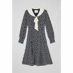 LK Bennett Brix Blue Fruity Floral Scallop Collar Silk Dress -LK Bennett Shop unnamed file 1268