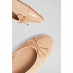 LK Bennett Kara Natural Suede And Patent Toe Cap Ballerina Flat Pumps -LK Bennett Shop unnamed file 127