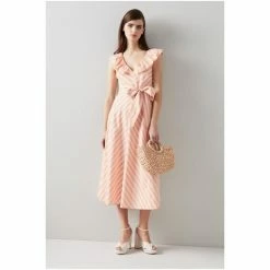 LK Bennett X Royal Ascot Pink Shenyu Cotton Candy Stripe Dress -LK Bennett Shop unnamed file 1274