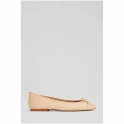LK Bennett Kara Natural Suede And Patent Toe Cap Ballerina Flat Pumps -LK Bennett Shop unnamed file 128
