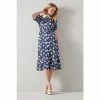 LK Bennett Blue Valerie Lock And Heart Print Shirt Dress