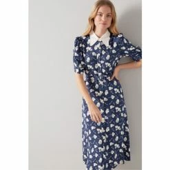 LK Bennett Blue Valerie Lock And Heart Print Shirt Dress -LK Bennett Shop unnamed file 1290