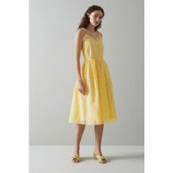 LK Bennett Yellow Francoise Cotton Broderie Anglaise Sun Dress -LK Bennett Shop unnamed file 1295