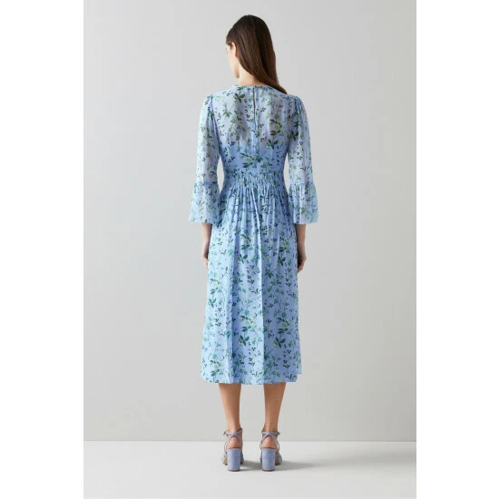 unnamed-file-1332.jpg LK Bennett X Royal Ascot Blue Coddington Silk Apple Blossom Print Dress -LK Bennett Shop unnamed file 1332