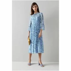 LK Bennett X Royal Ascot Blue Coddington Silk Apple Blossom Print Dress 4 LK Bennett X Royal Ascot Blue Coddington Silk Apple Blossom Print Dress -LK Bennett Shop unnamed file 1335