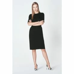 LK Bennett Black Liya Jersey Dress
