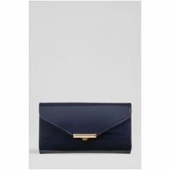 LK Bennett Brown Lucy Envelope Clutch Blue -LK Bennett Shop unnamed file 1360