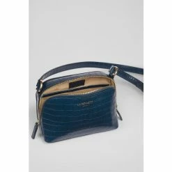 LK Bennett Navy Blue Hudson Croc Effect Leather Cross-Body Bag -LK Bennett Shop unnamed file 1373