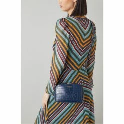 LK Bennett Navy Blue Hudson Croc Effect Leather Cross-Body Bag -LK Bennett Shop unnamed file 1374
