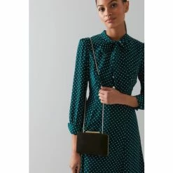 LK Bennett Suede Box Black Clutch -LK Bennett Shop unnamed file 1379