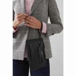 LK Bennett Adeline Black Croc-Effect Leather Large Tote Bag -LK Bennett Shop unnamed file 1388