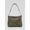 LK Bennett Rebecca Olive Green Suede Hobo Bag
