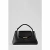 LK Bennett Black Harbour Leather Trapeze Tote Bag
