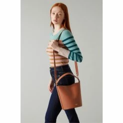 LK Bennett Cecilia Tan Brown Leather Bucket Bag -LK Bennett Shop unnamed file 1436