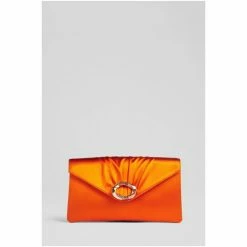LK Bennett Serena Orange Satin Clutch -LK Bennett Shop unnamed file 1450