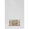LK Bennett Grey Dominica Snake Effect Leather Clutch Bag