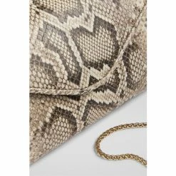 LK Bennett Grey Dominica Snake Effect Leather Clutch Bag -LK Bennett Shop unnamed file 1454