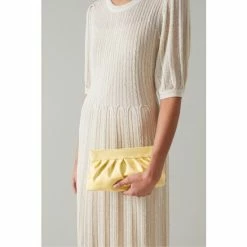 LK Bennett Yellow Leather Clutch Bag -LK Bennett Shop unnamed file 1488