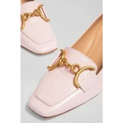 LK Bennett Samantha Pink Crinkle Patent Snaffle-Detail Courts -LK Bennett Shop unnamed file 151