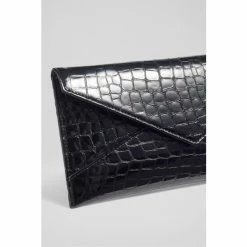 LK Bennett Kendall Patent Leather Envelope Black Clutch Bag -LK Bennett Shop unnamed file 1525