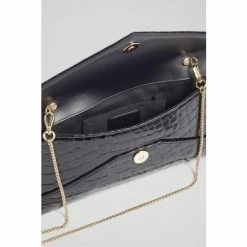 LK Bennett Kendall Patent Leather Envelope Black Clutch Bag -LK Bennett Shop unnamed file 1526