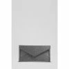 LK Bennett Kendall Glitter Fabric Envelope Black Clutch Bag