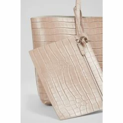 LK Bennett LKBennett Natural Adele Recycled Croc-Effect Leather Tote Bag -LK Bennett Shop unnamed file 1540