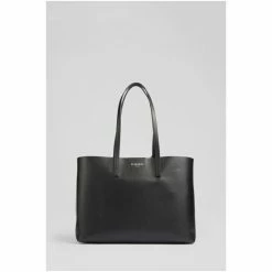 LK Bennett Adele Recycled Saffiano Black Leather Tote Bag -LK Bennett Shop unnamed file 1547