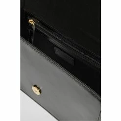 LK Bennett LKBennett Claudia Black High-Shine Leather Shoulder Bag -LK Bennett Shop unnamed file 1560